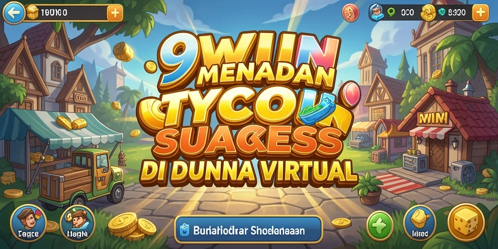 Tampilan gameplay 9WIN dengan simulasi tycoon yang mendebarkan.