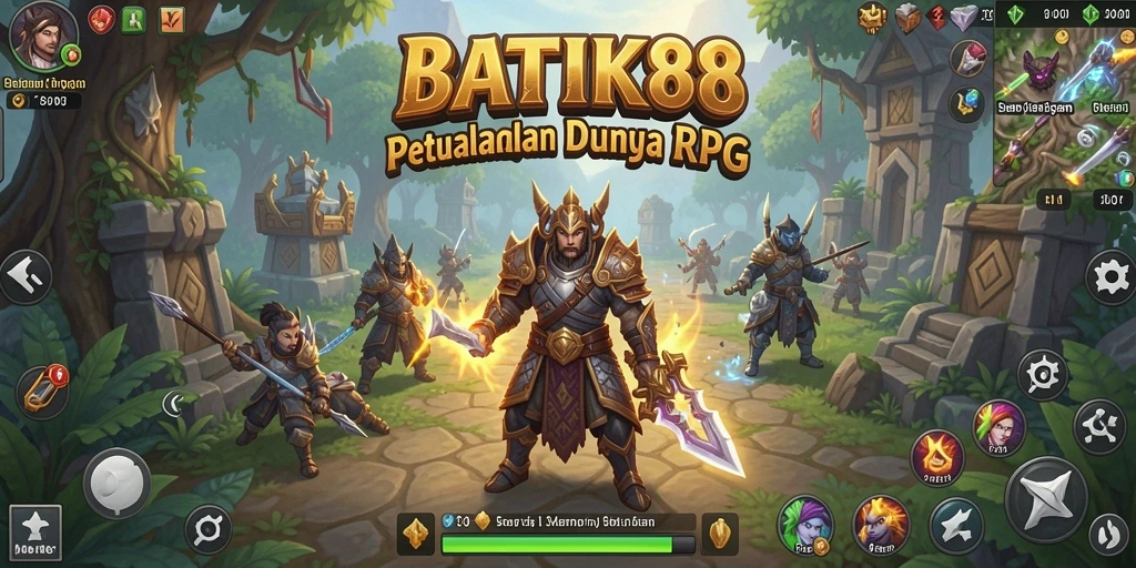 Tangkapan layar dari gameplay <strong>BATIK88</strong> yang penuh aksi dalam dunia RPG.