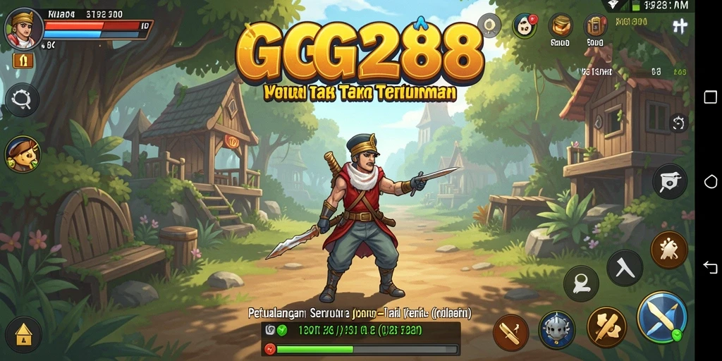 Tangkapan layar GG288 menunjukkan aksi seru dalam petualangan.