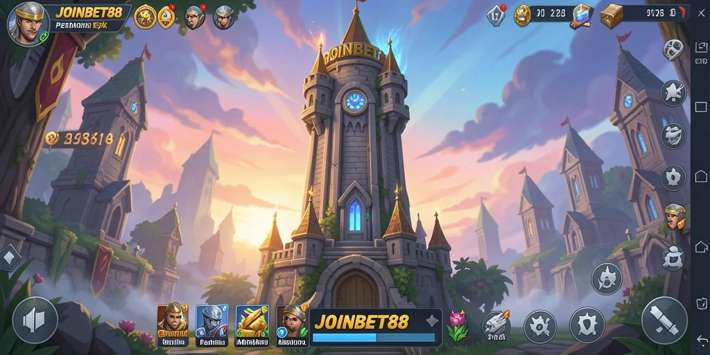 Tampilan gameplay epik saat mempertahankan menara dari serangan musuh.
