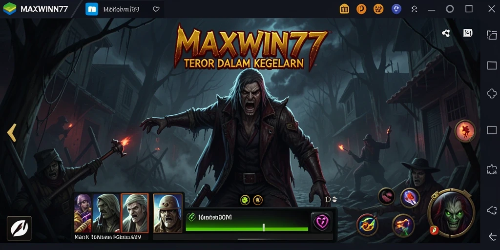 Gameplay menegangkan MAXWIN77 dengan suasana horror yang mencekam.