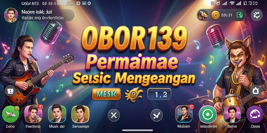 Screenshot utama OBOR138 menampilkan gameplay menarik permainan musik.