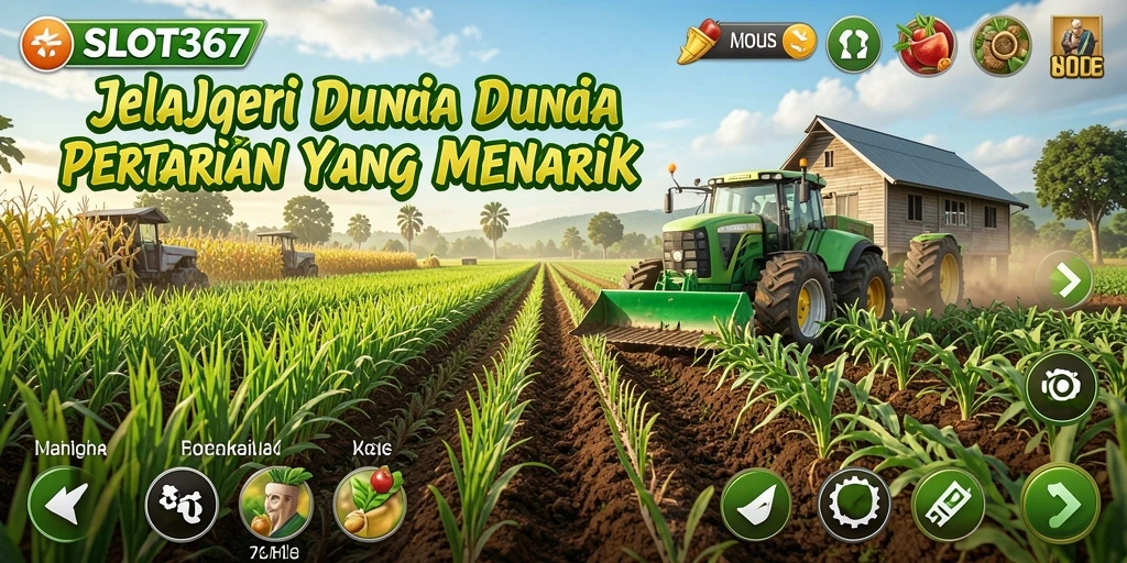 Tampilan menarik dari gameplay bertani di SLOT367.
