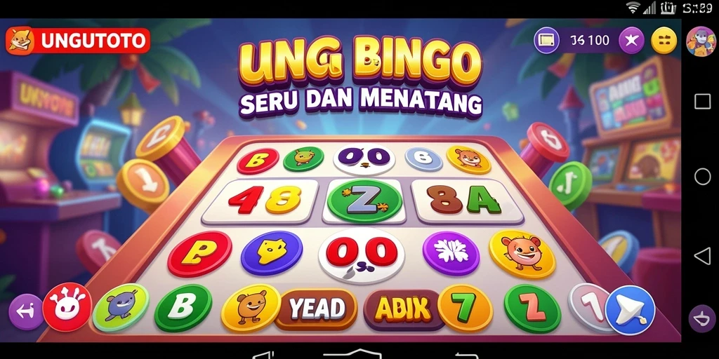 Tampilan gameplay Bingo yang seru di UNGUTOTO.